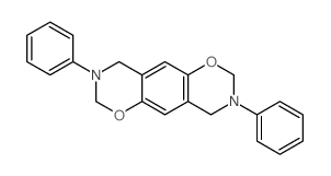 3,8-diphenyl-2,4,7,9-tetrahydro-[1,3]oxazino[6,5-g][1,3]benzoxazine结构式