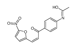 N-[4-[3-(5-nitrofuran-2-yl)prop-2-enoyl]phenyl]acetamide Structure