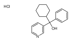 alpha-Cyclohexyl-alpha-(3-pyridyl)benzyl alcohol hydrochloride structure