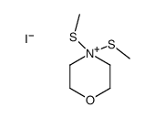 4,4-bis(methylsulfanyl)morpholin-4-ium,iodide Structure