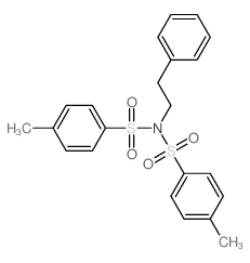 Benzenesulfonamide,4-methyl-N-[(4-methylphenyl)sulfonyl]-N-(2-phenylethyl)-结构式