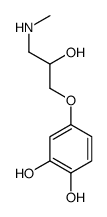4-[2-hydroxy-3-(methylamino)propoxy]benzene-1,2-diol Structure