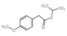 Benzeneacetic acid,4-methoxy-, 1-methylethyl ester Structure
