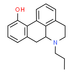 4H-Dibenzo(de,g)quinolin-11-ol, 5,6,6a,7-tetrahydro-6-propyl- Structure