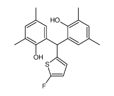 2-[(5-fluorothiophen-2-yl)-(2-hydroxy-3,5-dimethylphenyl)methyl]-4,6-dimethylphenol结构式