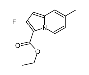 ethyl 2-fluoro-7-methylindolizine-3-carboxylate结构式