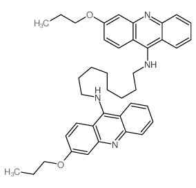 1,8-Octanediamine,N,N'-bis(3-propoxy-9-acridinyl)- (9CI)结构式