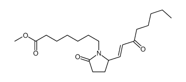 methyl 7-[2-oxo-5-(3-oxooct-1-enyl)pyrrolidin-1-yl]heptanoate结构式