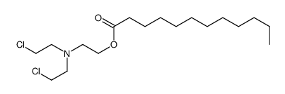 2-[bis(2-chloroethyl)amino]ethyl dodecanoate Structure