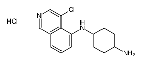 4-N-(4-chloroisoquinolin-5-yl)cyclohexane-1,4-diamine,hydrochloride Structure