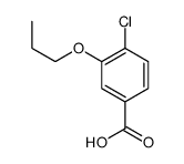 4-氯-3-丙氧基苯甲酸结构式