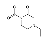 1-Piperazinecarbonylchloride,4-ethyl-2-oxo-(9CI) Structure