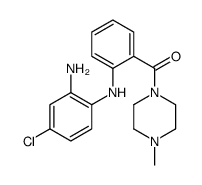 [2-(2-amino-4-chloroanilino)phenyl]-(4-methylpiperazin-1-yl)methanone structure