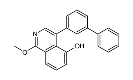 1-methoxy-4-(3-phenylphenyl)isoquinolin-5-ol Structure