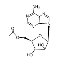 9-(5-O-acetyl-β-D-arabinofuranosyl)adenine Structure