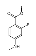 2-fluoro-4-methylamino benzoic acid methyl ester Structure