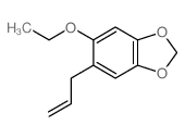 1,3-Benzodioxole,5-ethoxy-6-(2-propen-1-yl)-结构式