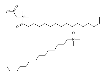 N,N-dimethyltetradecan-1-amine oxide,2-[hexadecanoyl(dimethyl)azaniumyl]acetate结构式