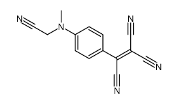 2-[4-[cyanomethyl(methyl)amino]phenyl]ethene-1,1,2-tricarbonitrile Structure