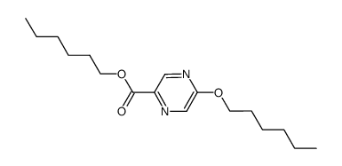 hexyl 5-hexyloxypyrazine-2-carboxylate Structure