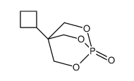 4-cyclobutyl-2,6,7-trioxa-1λ5-phosphabicyclo[2.2.2]octane 1-oxide结构式