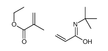 N-tert-butylprop-2-enamide,ethyl 2-methylprop-2-enoate结构式