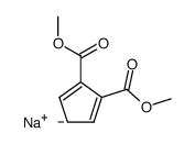 sodium 1,2-bis(methoxycarbonyl)cyclopentadiene Structure