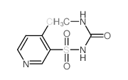 3-Pyridinesulfonamide,4-chloro-N-[(methylamino)carbonyl]-结构式