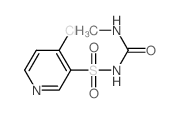 3-Pyridinesulfonamide,4-chloro-N-[(methylamino)carbonyl]- Structure