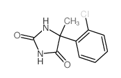 5-(2-chlorophenyl)-5-methyl-imidazolidine-2,4-dione结构式