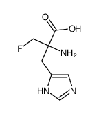 alpha-fluoromethylhistidine结构式