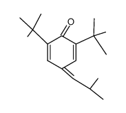 2,6-di-tert.-butyl-4-isobutylidene-2,5-cyclohexadien-one结构式