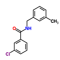 3-Chloro-N-(3-methylbenzyl)benzamide结构式