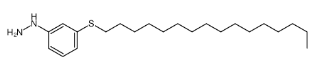 (3-hexadecylsulfanylphenyl)hydrazine Structure