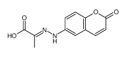 2-(2-(2-oxo-2H-chromen-6-yl)hydrazono)propanoic acid结构式