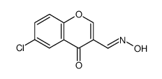 6-chloro-4-oxo-4H-chromene-3-carbaldehyde oxime Structure