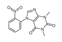 1,3-dimethyl-7-(2-nitrophenyl)purine-2,6-dione结构式