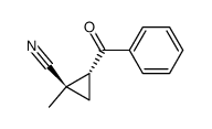r-2-benzoyl-t-1-cyano-1-methylcyclopropane结构式