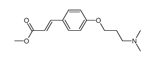 methyl (E)-3-(4-(3-(dimethylamino)propoxy)phenyl)acrylate结构式