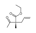 ethyl (2R)-2-acetyl-2-methylpent-4-enoate Structure