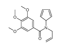N-Allyl-N-(2,4-cyclopentadien-1-yl)-3,4,5-trimethoxybenzamide结构式