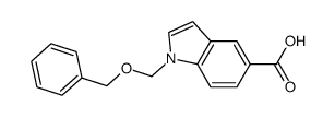 1-benzyloxymethyl-1H-indole-5-carboxylic acid结构式