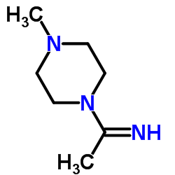 Piperazine, 1-(1-iminoethyl)-4-methyl- (9CI)结构式