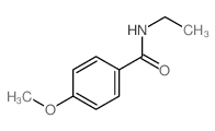 N-ethyl-4-methoxy-benzamide structure