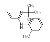 N-(2-methylphenyl)-N-tert-butyl-prop-2-enimidamide结构式