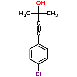 4-(4-Chlorophenyl)-2-methyl-3-butyn-2-ol结构式