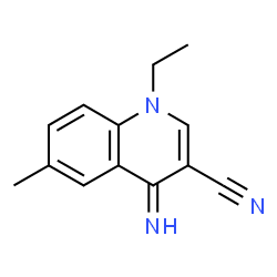 3-Quinolinecarbonitrile,1-ethyl-1,4-dihydro-4-imino-6-methyl-(9CI)结构式