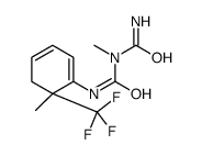 1-carbamoyl-1-methyl-3-[6-methyl-6-(trifluoromethyl)cyclohexa-1,3-dien-1-yl]urea Structure