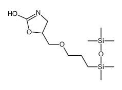 5-[3-[(Trimethylsilyloxy)dimethylsilyl]propoxymethyl]oxazolidin-2-one结构式