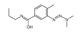 3-(dimethylaminodiazenyl)-4-methyl-N-propylbenzamide结构式